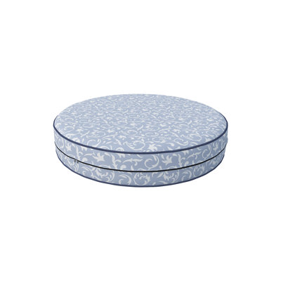 Decorative Indoor Outdoor Waterproof Round Cushion Cover, Patio Bar Stool UV Resistant Seat Cover by Alcott Hill