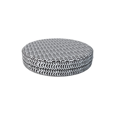 Decorative Indoor Outdoor Waterproof Round Cushion Cover, Patio UV Resistant Seat Cushion Cover by Dakota Fields
