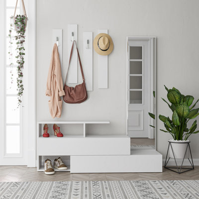 Claflin Hall Tree with Bench and Shoe Storage by Hokku Designs