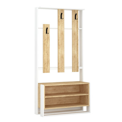 Chickamauga Hall Tree with Bench and Shoe Storage by Hokku Designs