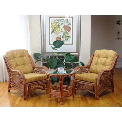 Aimie 3 Piece Conservatory Living Room Set