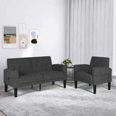 Kwame 2 Piece Living Room Set by Hokku Designs