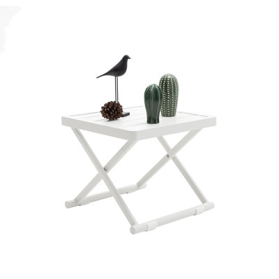 Ashleigh-May Folding Aluminum Side Table by Hokku Designs