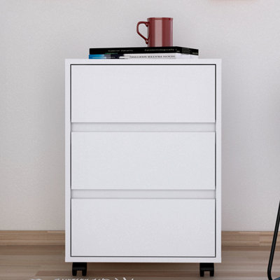 Asimina 18" Three Drawer Rolling Cabinet by Hokku Designs
