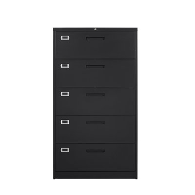 Izack 5-Drawer Vertical Filing Cabinet by Inbox Zero