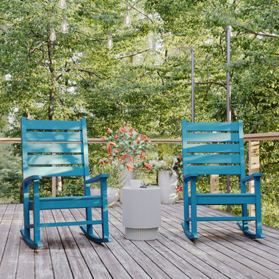 Locindra Classic Commercial Grade Outdoor All-Weather Rocking Chairs by Wildon Home