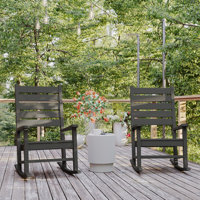 Locindra Classic Commercial Grade Outdoor All-Weather Rocking Chairs by Wildon Home