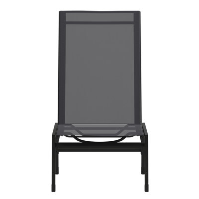 Aubrette All-Weather PVC-coated polyester Adjustable Reclining Chaise Lounge Chair by Hokku Designs