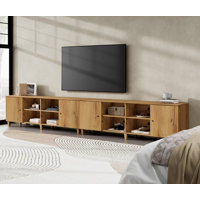 Cabriano Solid Wood TV Stand for TVs up to 75" by Latitude Run