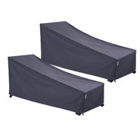 Premium Waterproof Outdoor Patio Chaise Lounge Covers : Latest Rip-Stop Fabric, 3-Year Warranty
