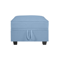 Nebih 30" Square Ottoman Module – Upholstered Footrest for Modular Sofa or Coffee Table Accent by Ebern Designs
