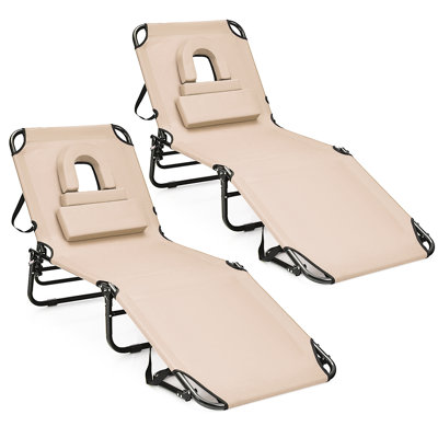 Avaiya 56" Long Reclining Face Down by Ebern Designs