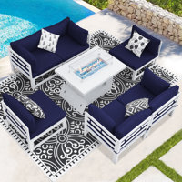 Rosati 7 Piece Complete Patio Set with Cushions by Hokku Designs