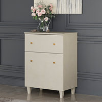 Lysiane Solid Wood 1 - Door Accent Cabinet by Latitude Run