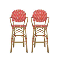 Glenmora 29" Patio Bar Stool with Cushion by Breakwater Bay