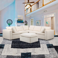 Kierran 6 Piece Chenille Modular Sectional by Latitude Run