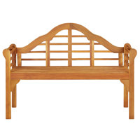 Banc de patio Feodore 49,2" en bois massif d
