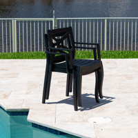 Stacking Patio Dining Armchair by Rainbow Outdoor