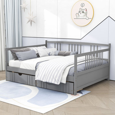 Pavillion Full Size 2 Drawers Wood Daybed by Wildon Home
