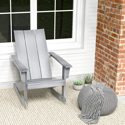 Kedus Plastic Rocking Adirondack Chair by Winston Porter