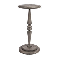 Burckhardt Solid Wood Pedestal End Table by Alcott Hill