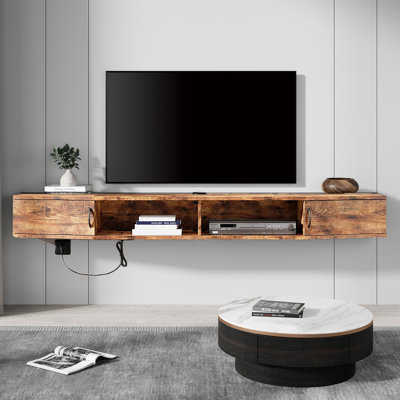 Genebern Floating TV Stand by Wrought Studio