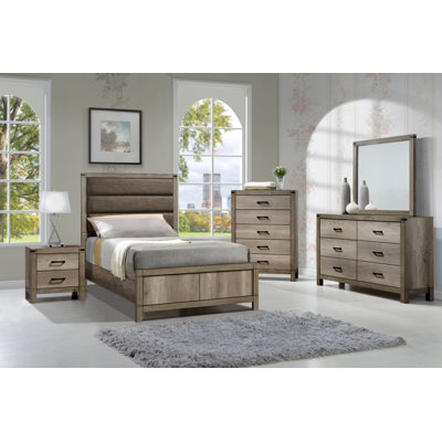 Josabet 5-2_Nona Melamine Upholstered Panel Bedroom Set by Winston Porter