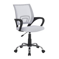 Kryztal Mesh Office Chair, Height Adjustable Desk Chair, Ergonomic Swivel Small Desk Chair with Armrest, Office Chair with Lumbar Support by Inbox Zero