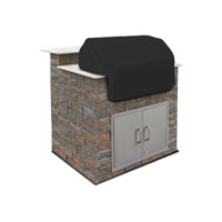 Heavy-Duty Waterproof Built in Grill Cover, Outdoor Water-Resistant Island BBQ Grill Top Cover by Arlmont & Co.