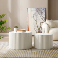 Blayne 23.62" Round Nesting Coffee Table (2-Pieces) by Hokku Designs