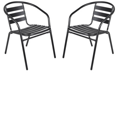 Philece Stacking Patio Dining Armchair by Ebern Designs