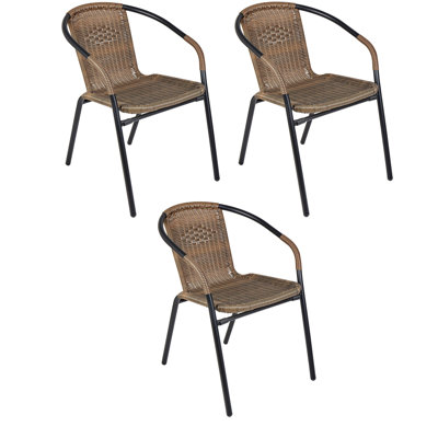 Stacking Patio Dining Armchair by Latitude Run