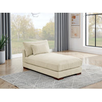 Ayvion Upholstered Chaise Lounge by Wade Logan