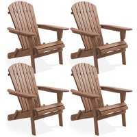 Solid Wood Folding Adirondack Chair by Casafield