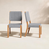 Seras Teak Patio Dining Side Chair by Birch Lane
