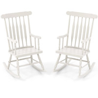 Joffe Outdoor Rocking Solid Wood Chair by Darby Home Co