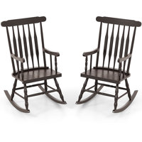 Joffe Outdoor Rocking Solid Wood Chair by Darby Home Co