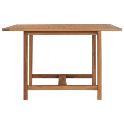 Patio Dining Table 43.3"x43.3"x29.5" Solid Wood Teak by Red Barrel Studio