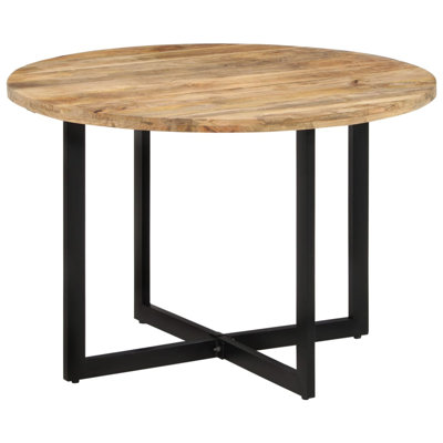 Dining Table 43.3" x 29.5" Solid Wood Mango by Millwood Pines