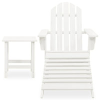Levens Solid Wood Adirondack Chair with Table by Highland Dunes