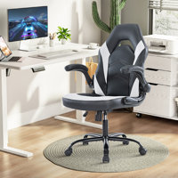 Denesha Adjustable Reclining Ergonomic Faux Leather Swiveling PC & Racing Game Chair by Inbox Zero