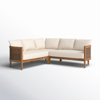 Fellers 80" Wide Outdoor Reversible Patio Sectional with Cushions by Birch Lane