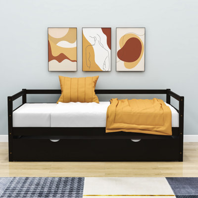 Masimba Twin Size Wooden Daybed with Trundle by Red Barrel Studio