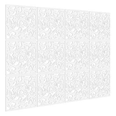 Eanes 16" W x 16" H 12 - Panel Hanging Room Divider by Winston Porter