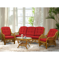 Alysea 4 Piece Conservatory Living Room Set