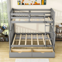 Gherghi Twin over Full 2 Drawer Standard Bunk Bed by Harriet Bee by Harriet Bee