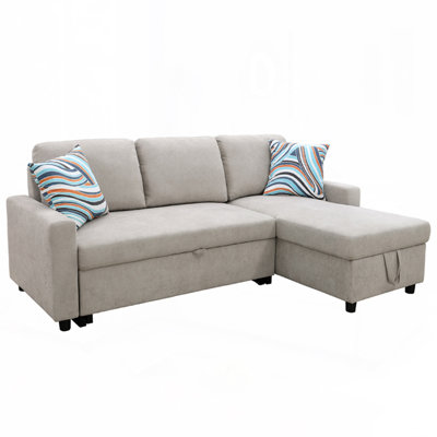 Boukje Flannelette 2-Piece Couch Living Room Sofabed by Hokku Designs
