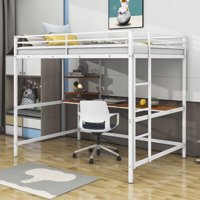 Noralee Full Loft Bed with Built-in-Desk by Mason & Marbles by Mason & Marbles