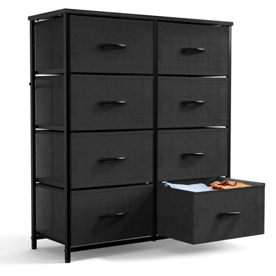 Bedroom Dresser with 8 Drawers Tall Dresser Chest of Drawers Fabric Dresser Modern Dresser by 17 Stories
