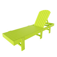 77.6" Long Outdoor All-Weather Poly Reclining Single Chaise by Latitude Run
